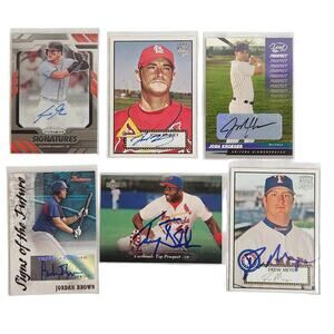 MLB Upper Deck, Bowman, Leaf, Panini, Topps Rookies & Prospects Autograph Cards